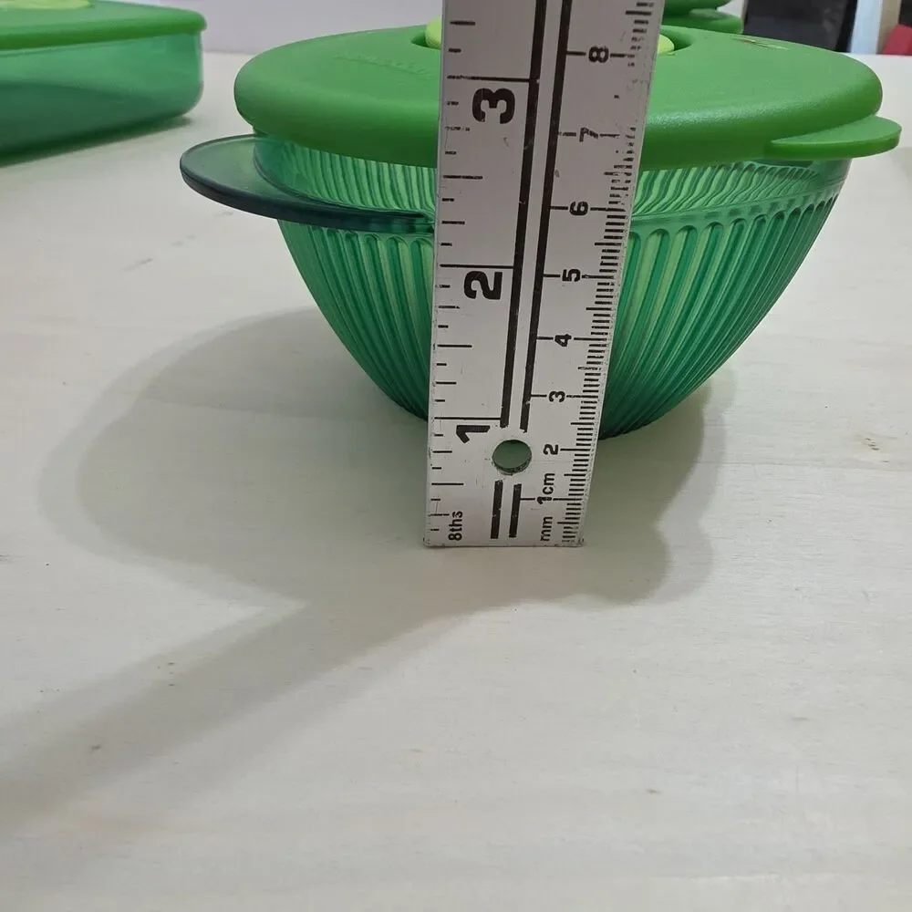 Tupperware Rock N Serve 6 Container Set 3381 3385 3387 4720 Pink Green Vented